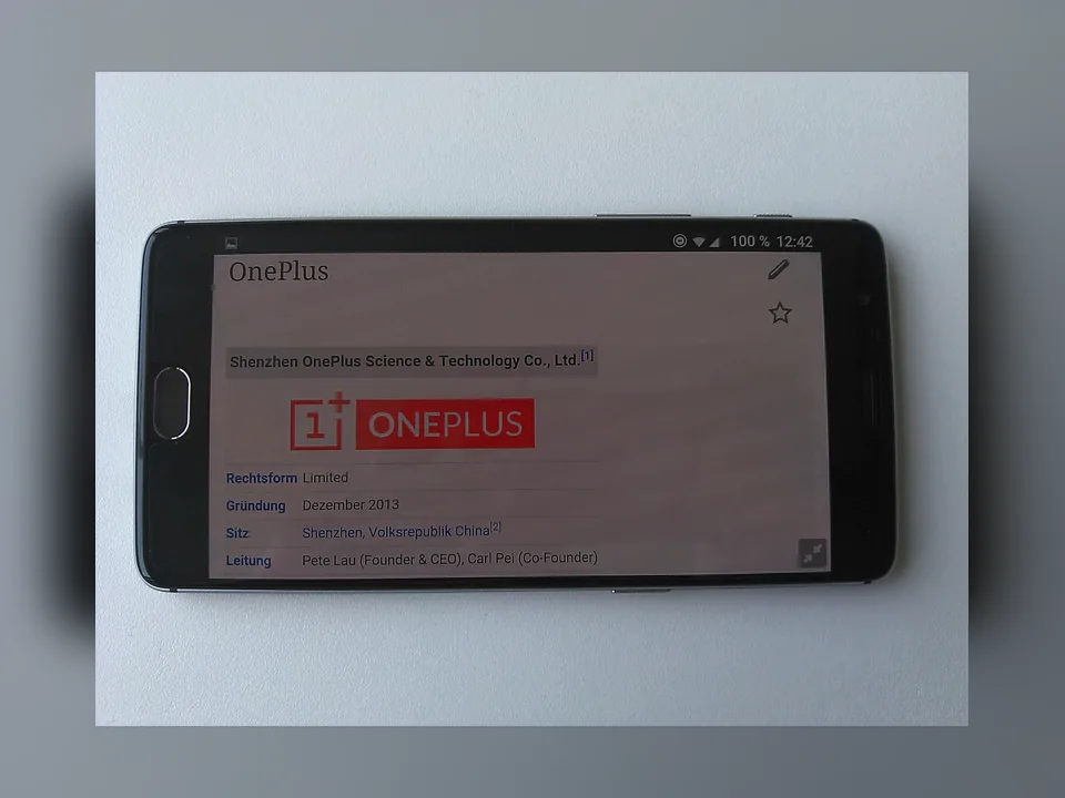 Téléphone représentatif de la marque OnePlus